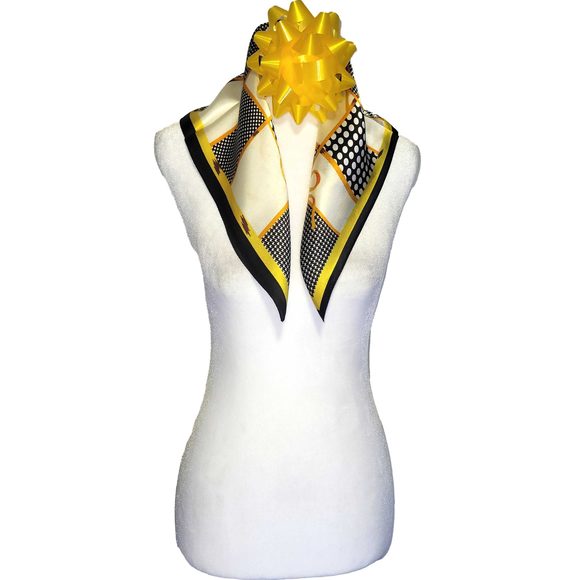 NWT Genuine 100% Mulberry Silk Satin Scarf 20"x20" Small Square Shawl 5449 - Picture 6 of 8